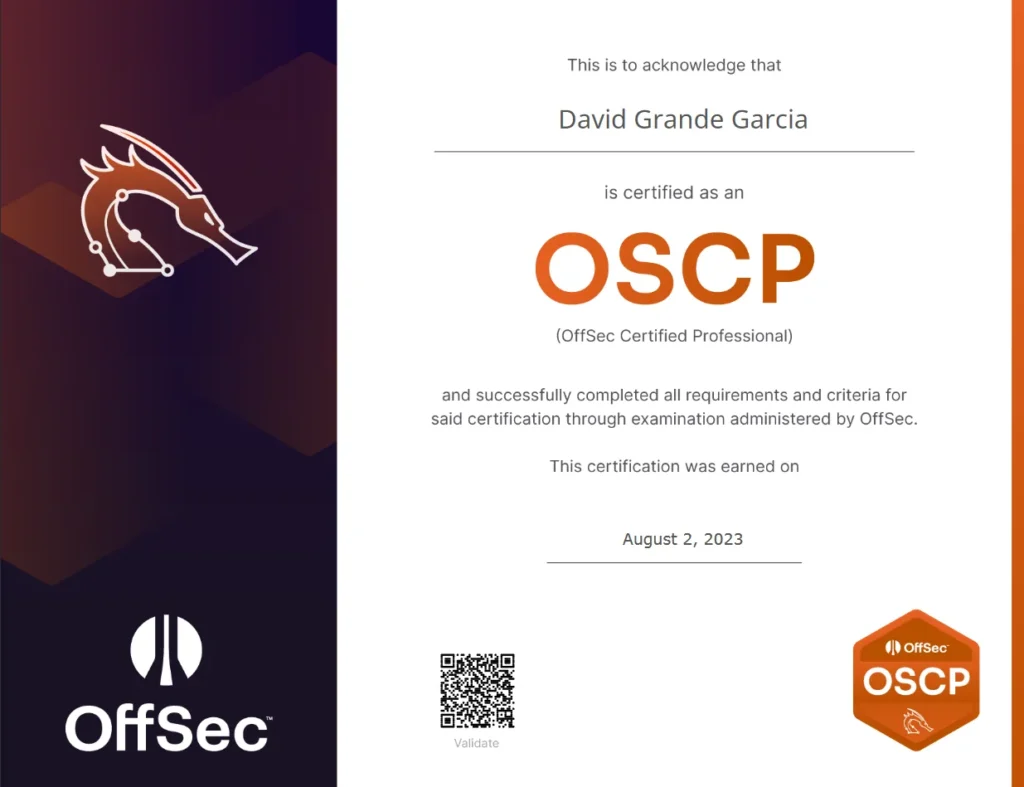 Certificación OSCP ciberseguridad